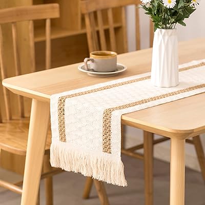 テーブルランナー 麻 おしゃれ 北欧 レースボーダー リネン布 テーブルらんなー テーブルセンタークロス 丸洗いOK 食卓飾り 180 x 30cm F