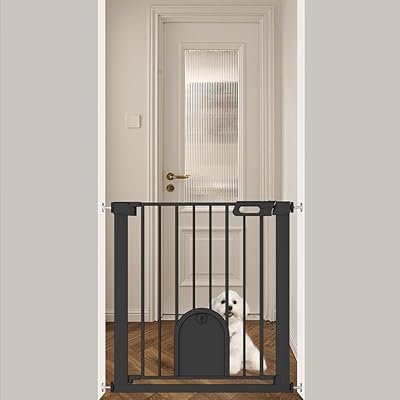 ベビーゲート ペットドア付き 猫 犬 ゲート 高さ76cm ベビーフェンス 突っ張り式 ダブルロック 自動閉鎖 両開き扉 赤ちゃんゲート ベビーガード 玄関 階段 拡張フレーム付き 取付幅75-82CM ブラック ベビーゲート ペットドア付き 猫 犬 ゲート 高さ76cm ベビーフェンス 突っ張り式 ダブルロック 自動閉鎖 両開き扉 赤ちゃんゲート ベビーガード 玄関 階段 拡張フレーム付き 取付幅75-82CM ブラック