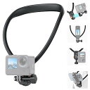 VRIG ネックレス式マウント GoPro用ネック式マウント GoPro用 アクセサリー 磁気吸引式 釣り用首掛け ロック式 落下防止 形状自由変化 多角度調整 釣り 、バイク 、 テニス、旅行、Vlog撮影 hero 13 12 11 10 9 8