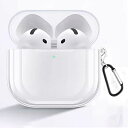 for AirPods 4 ケース TPU素材 AirPods 4 用 ケース ワイヤレス充電可能 軽量 キズ防止 耐衝撃 防水 防塵 紛失防止 柔らかい AirPods 4用 保護カーバ クリア