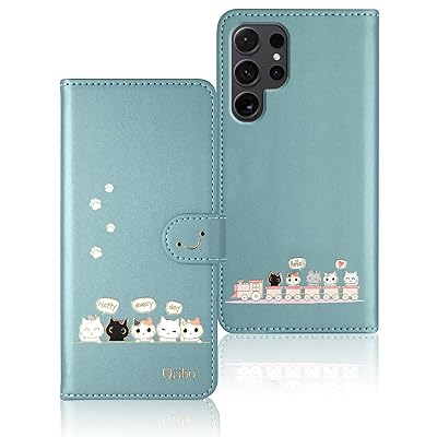 Galaxy S25 Ultra ケース 手帳型 シンプルなのに可愛いデザイン エンボス加工猫柄 うれしい気持ち 6.8インチ対応 ギャラクシーs25 ultra ケース Samsung Galaxy S25 Ultra スマホケース Galaxy