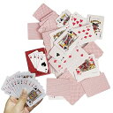 54枚 トランプ ミニトランプ 5.5*4.5(cm) 2個セット ミニチュア 可愛い ゲームポーカー ペーパートランプ 家族 パーティー おもしろ グッズ ポ...