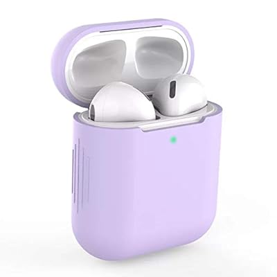 AirPods ケース AirPods第2世代と第1世代に適用（前のLEDライトが見える） シリコンカバー Apple エア..
