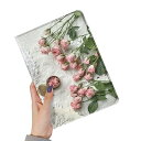 花柄 iPad 10 ケース Apple pencil 収納可能 ブック式 2022 iPad 第10世代 10.9インチ カバー 柄付き 可愛い レディース ...