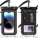 【2025新登場 完全防水】スマホ 防水 ケース 水に浮く IP68認証 クリア 顔認証 撮影 通話 画面操作 衝突防止/落下防止スポンジ保護ケース Phone 15/14 /13 Pro Max 12 11 XR SE Android 6.9インチ