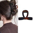 ヘアクリップ 髪留め クリップ しっかりとまる 大人 おしゃれ ヘアクリップ 小さめ 8cm リボン 優雅 髪クリップ べっ甲 ヘアアクセサリー バレッタ バン...