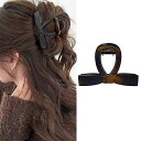 ヘアクリップ 小さめ 8cm 髪留め クリップ しっかりとまる リボン ミニクリップ 髪クリップ べっ甲 バンズクリップ 大人 おしゃれ ヘアアクセサリー 可愛...