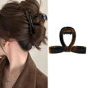 ヘアクリップ リボン バンズクリップ 髪留め クリップ 小さめ 8cm 髪クリップ べっ甲 しっかりとまる ヘアアクセサリー 大人 おしゃれ 蝶 バレッタ 可愛...