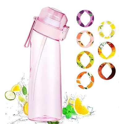 フレーバーウォーター ボトル エアー ア 水筒 650ml スポーツウォーターボトル 水の味が変わる水筒 BPAフリー グラデーション 再利用可能 プラスチックウォータージャグ 漏れ防止 フルーツフレグランスウォーターボトル ジム ヨガ 旅行 キャン