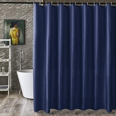 シャワーカーテン 100x200cm ネービー 速乾 お風呂用 ユニットバス 目隠し 防カビ 防水 防寒 保温 リング付き 1枚入り シャワーカーテン 100x200cm ネービー 速乾 お風呂用 ユニットバス 目隠し 防カビ 防水 防寒 保温 リング付き 1枚入り