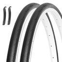 2本セット ロードバイク 自転車タイヤ: 700x28C 折りたたみ交換用タイヤ 通勤 通学 サイクリング