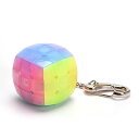 キーホルダー マジックキューブ かわいい おしゃれ 3x3x3 キーチェーン 魔方 立体パズル キューブ Magic Cube キーチェーン (ゼリー 3x3)
