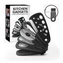 キッチンガジェットセット - おろし器、ピザカッター、栓抜き、ピーラー、ハーブカッター | 軽量で鋭く、美しくデザインされた調理器具