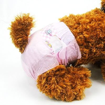 犬オムツ 女の子ための犬おむつ 超吸収マナーパンツ 漏れ防止デザイン 使い捨てタイプオムツウェア 生理 おしっこ対策 超小型犬 小型犬 中型犬 猫用紙オムツ mサイズ28枚入り適応胴回り：30-50cm