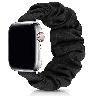 (ジイエリ) Apple Watch用シュシュバンド 38mm 40mm 41mm 42mm 44mm 45mm 49mm 女性用 かわいいリストバンド ストラップ 伸縮性のあるシュシュバンド iWatch Series 9 8 7 6 5 4 3