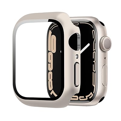Apple Watch 用 ケース series9/8/7 45mm アップルウォッチ保護45mm カバー ガラスフィルム 一体型 PC素材 全面保護 超薄型 装着簡単 耐衝撃 高透過率 指紋防止 傷防止 (45mm スターライト) Apple Watch 用 ケース series9/8/7 45mm アップルウォッチ保護45mm カバー ガラスフィルム 一体型 PC素材 全面保護 超薄型 装着簡単 耐衝撃 高透過率 指紋防止 傷防止 (45mm スターライト)