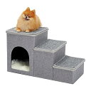 犬 階段 ドッグステップ 犬ステップ 3段 2way 犬階段 ペットステップ ドッグステップ ペット階段 折りたたみ式 犬ハウス スロープ 収納ボックス コンパクト 省スペース 滑り止め 踏み台 老犬 シニア犬 小型犬 耐久性 長持ち