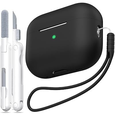 AirPods Pro 第2世代ケースカバー、ミリタリーグレードの落下防止ソフトシリコン製衝撃吸収AirPods Pro..