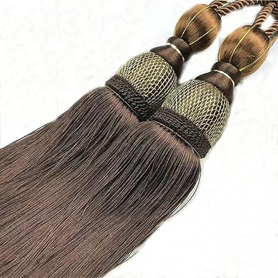 カーテンタッセル カーテンアクセサリー カーテン留め 高級 カーテンホルダー カーテンロープ 窓装飾 ..