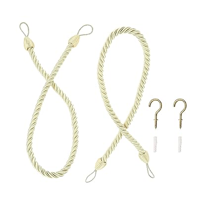 カーテンロープ カーテン タッセル カーテン留め 飾り カーテンアクセサリー シンプル 紐 締め 房掛け ..