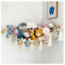 ぬいぐるみ 収納 おもちゃハンモック ハンモッ収納ネット 収納庫 おもちゃコーナーネットコットンロープ ぬいぐるみオーガナイザーメッシュ収納ハンモックネットウォ...