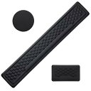 人間工学に基づいたマウスパッドとキーボード用リストレストセット コースター付き メッセージビーズ 手根管 手首サポートマウスパッド 低反発素材 デスク 腕 手の...