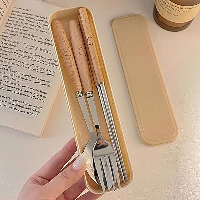 箸 カトラリーセット ステンレス鋼箸 スプーンフォーク カトラリーセット お弁当 滑らない箸 弁当 箸 ..