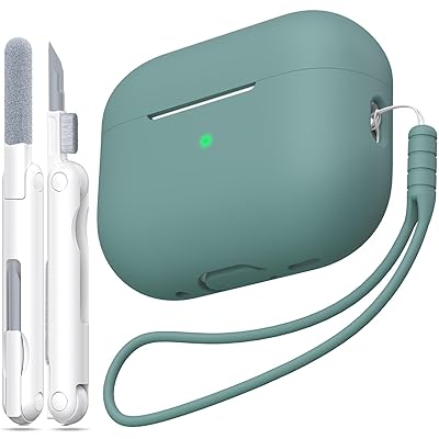 AirPods Pro 第2世代ケースカバー、ミリタリーグレードの落下防止ソフトシリコン製衝撃吸収AirPods Pro..