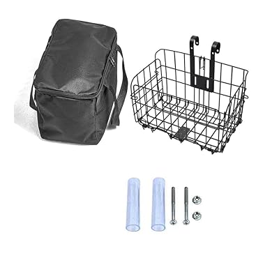 自転車かご 前カゴ 大容量 防塵 防水 取り外し可能 折りたたみ 取り付け簡単 マウンテンバイク 折り畳み自転車 通勤車 電動車 クロスバイク アウトドア向け 耐荷重10KG(防水ライナーを折りたたむ, 34*19.5*22)