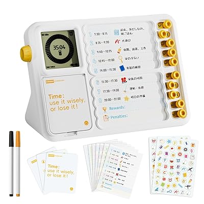 Beaverlab 学習タイマー チェックリスト タイマー 勉強 時間管理 セルフチェッカー お支度 おうちの時間割り 多機能 todoリスト 計画 タスク管理...