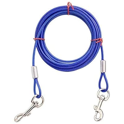ロングリード 犬 係留 リード ランナーケーブル ワイヤー ロープ 繋留器具 しつけ用 小型 中型 大型 犬用室内外使用可能 全犬種使用可能
