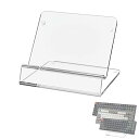 キーボード ディスプレイ スタンド、60%、75%、80%、96% コンピューター キーボード用アクリル メカニカル ゲーミング キーボード ホルダー (透明)