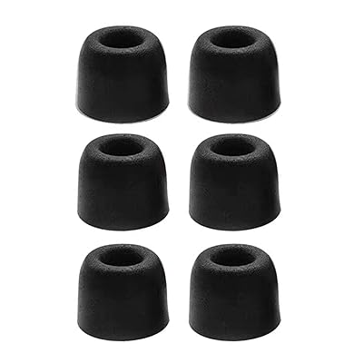 低反発 イヤホンパッド 記憶イヤパッド 6個入り3ペア 適用Shure 対応モデル SE110 SE115 SE210 SE215 SE310 SE315 SE420 SE425 SE530 SE535 交換用 遮音性 フォーム イヤパッド尺寸13.