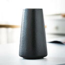 花瓶 フラワーベース 花器 セラミック ホワイトブラック おしゃれ 北欧 陶器 生け花 インテリア 家の装飾 (ブラック-小さい(高さ:15cm))