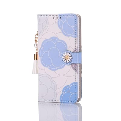 らくらくスマートフォンF-52B ケース 手帳型 かわいい 花柄 手作り 真珠のタッセル スマホケース らくらくF-52B 手帳型ケース シンプル マグネット付き 和柄 らくらくスマートフォンF-52B 手帳型スマホケース 使いやすい レザーケース