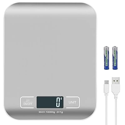 デジタルキッチン秤、ステンレスパネル、包装、小企業、食品、手作り、液体、逸品の携帯型輸送郵便秤に..