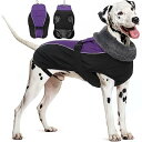 犬服 犬 ダウンジャケット 犬用防寒コート 暖かい 袖なし タートルネック 犬 防寒ベスト 犬 服 冬 調整可能 着脱簡単 反射ストリップ 防水 防風 中型犬適...