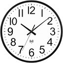 壁掛け時計 電波時計 静音 立体数字 見やすい 連続秒針 掛け時計 壁掛け 直径30cm 北欧 おしゃれ インテリア 大数字 見やすい 自宅 寝室 部屋飾り 贈り物 (ブラック)