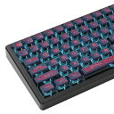 120 キー ASA プロファイル PBT プディング キーキャップ スペース キーキャップ 昇華型カスタム キーキャップ チェリー Gateron MX スイッチ メカニカル ゲーミング キーボード用(Punk Red)(2)