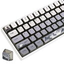 120 キー ASA プロファイル PBT プディング キーキャップ スペース キーキャップ 昇華型カスタム キーキャップ チェリー Gateron MX スイッチ メカニカル ゲーミング キーボード用(Mountain Gray)