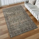 ラグ 洗える 120×160cm オールシーズン適用 ペルシャ風 ラグマット 1.5畳 ふわふわ 滑り止め ホットカーペット対応 防ダニ 防臭 軽量 防音 リビング 寝室 デスクマット ダイニングマット チェアマット アンティーク 花柄