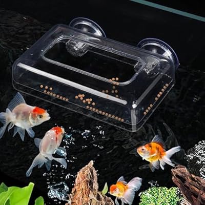 水槽 金魚 給餌器 餌入れ 魚 水槽 おしゃれフィーダー 給餌リング 餌拡散防止リング 吸盤付き 水 ...