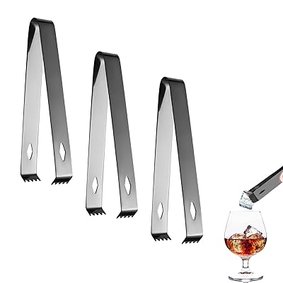 アイストング 氷 ステンレス 氷つかみトング 滑り止め 3本セット キッチン キャンプ ピクニック レスト..