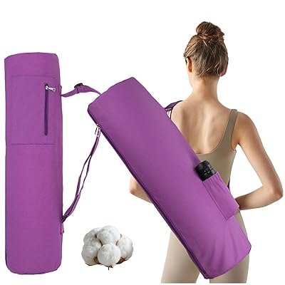 綿素材 ヨガマットバッグ 大口ファスナーヨガバッグ 2つの多機能ストレージポケット付き 調節可能なショルダーストラップ 持ち運び便利ブランド色パープル(XL)モデルA01商品説明【商品概要】100% 綿素材で、大自然から採る天然素材を使用していますこのバッグは全開きファスナー仕様で、ヨガマットの出し入れがスムーズでこのバッグには2つの追加ポケットが付いており、水筒や鍵、スマホなどの小物を収納できます調節可能なショルダーストラップにより、背負っても快適な使用感を実現します。肩幅や身長に合わせて自由に長さを調整できるので、誰でも心地よく持ち運べます。large size最大8mmの厚さのロールアップされたヨガマット。 X-large size最大15mm の厚さのロールアップされたヨガマットを収納して持ち運べるヨガマットの持ち運びをより快適なものにするため。【商品説明】綿素材 ヨガマットバッグ 大口ファスナーヨガバッグ 2つの多機能ストレージポケット付き 調節可能なショルダーストラップ 厚手のヨガマットにも対応可【商品詳細】商品種別：ヨガマットバッグ商品名：綿素材 ヨガマットバッグ 大口ファスナーヨガバッグ 2つの多機能ストレージポケット付き 調節可能なショルダーストラップ 持ち運び便利製造元：A01商品番号：A01商品内容：XLarge色：パープル(XL)商品タイプ：調節可能【当店からの連絡】
