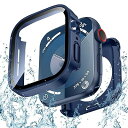 【 フルカバー 2in1保護設計】 対応 アップルウォッチ カバー Series 10/9/8/7/SE/6/5/4 40mm PC素材 強化ガラス 対応 Apple Watch カバー防水 一体型 新デザイン 3D直角エッジ超薄型 高耐久 耐衝撃(2)