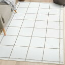 ラグ 約1畳 ラグマット 洗える 90х150cm 滑り止め オールシーズン適用 幾何学柄 北欧 ウール ふわふわ 防音 抗菌防臭 チェアマット リビング 寝室 カーペット 軽量 アイボリー