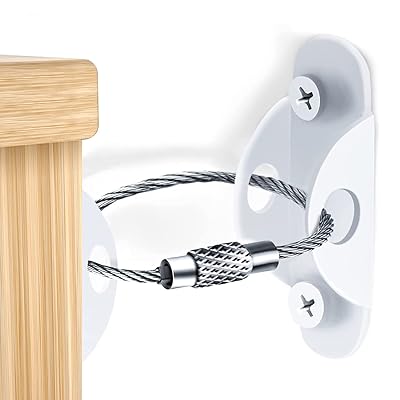 リンクストッパー 6本セット 家具転倒防止グッズセット 耐荷重300kg 強力タイプ 目立たずがっちり 地震対策 子供 家具転倒防止 家具 棚 など対応 防災グッズ ホワイト