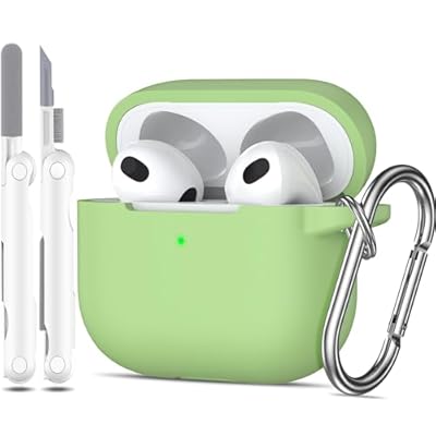 AirPods 第 3 世代ケースカバー 2021 軍用グレードの落下防止ソフトシリコン衝撃吸収保護保護 AirPods ..