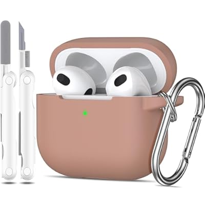 AirPods 第 3 世代ケースカバー 2021、軍用グレードの落下防止ソフトシリコン衝撃吸収保護保護 AirPods..