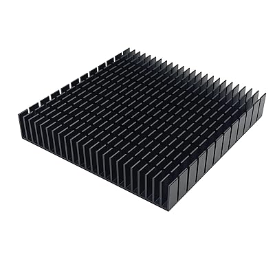 120mm ヒートシンク 大型 120 x 120 x 20mm 正方形 アルミニウム ヒートシンクルータ、HDDメモリ、オー..